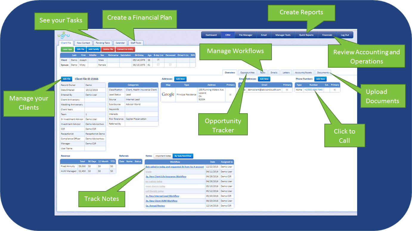 Financial CRM for Financial Advisors with Financial Planning Software