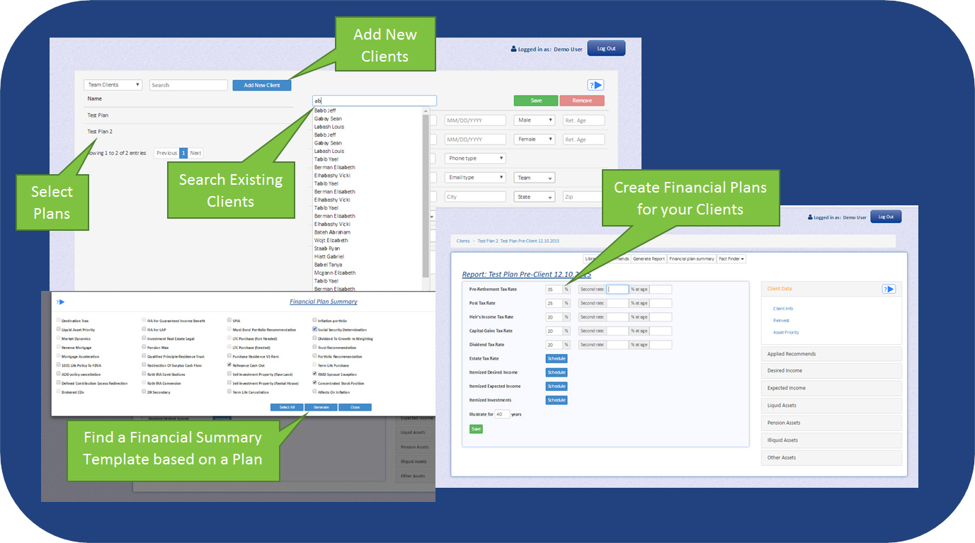 Financial CRM for Financial Advisors with Financial Planning Software
